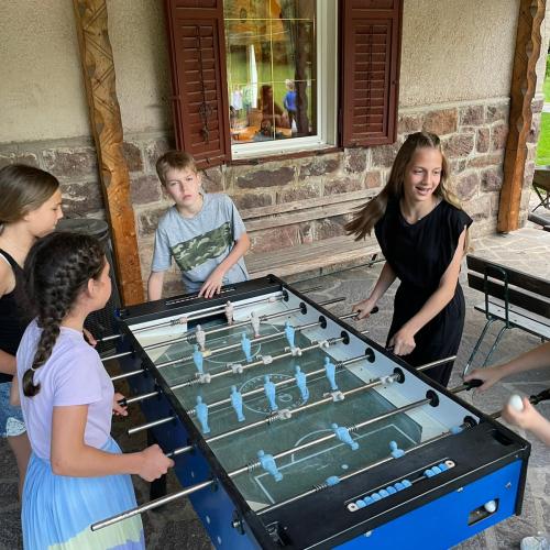 Tischfußball in der Unterkunft