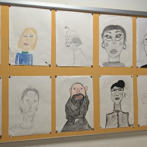 Sammlung Zeichnungen Gesichter