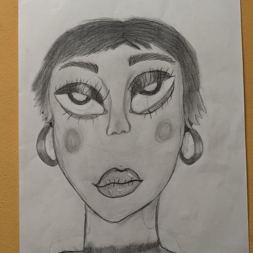 Zeichnung Frau 