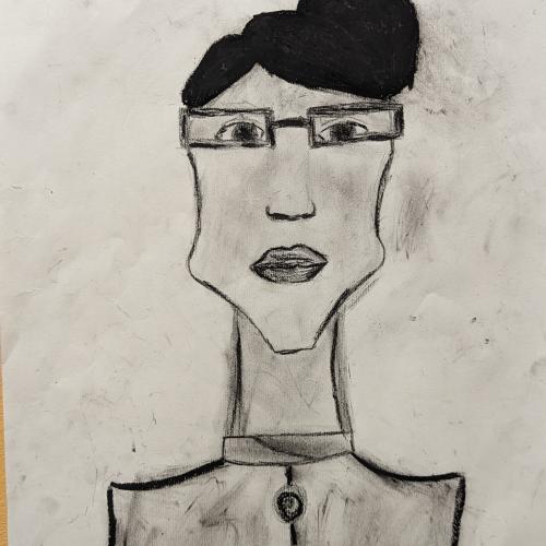 Zeichnung Frau