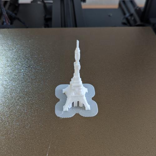 Eiffelturm gedruckt mit 3D-Drucker