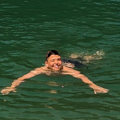 Beim Schwimmen