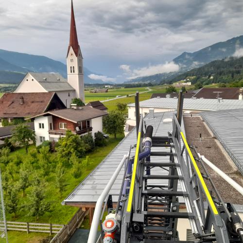 Ausblick von Drehleiter