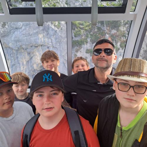 In der Gondel zur Eisriesenwelt