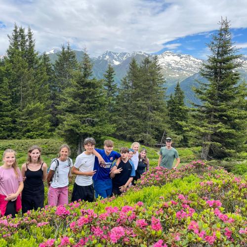 Gruppenfoto in Natur