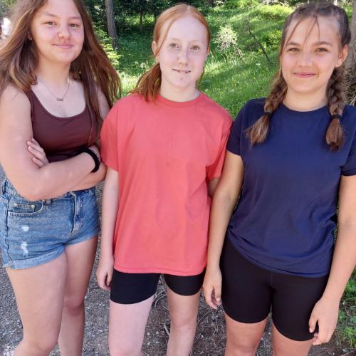 Lara, Hannah, und Mathea