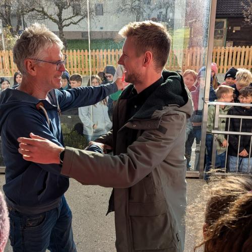 Manfred Gossner mit Jan Reiter