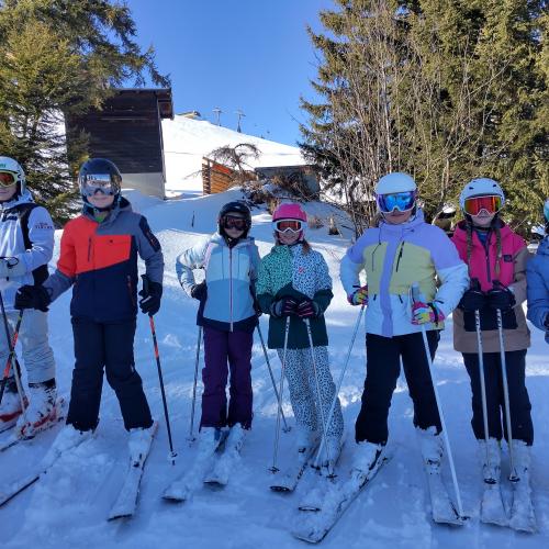 SchülerInnen auf der Piste 1
