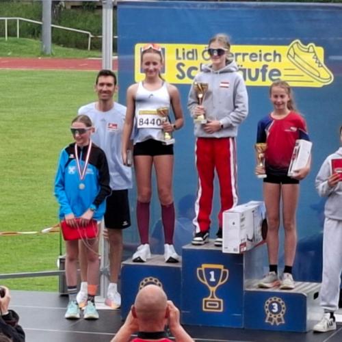 Podium des Schullaufs