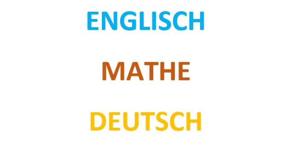 Englisch Mathe Deutsch