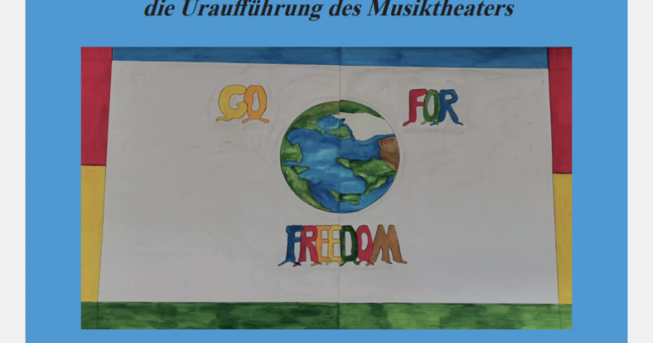 Plakat Musical Go for Freedom Klein