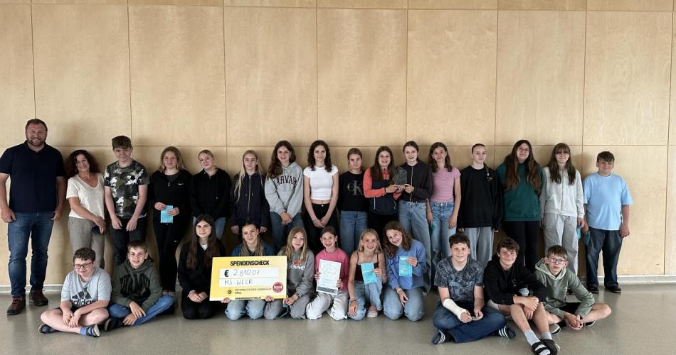 Gruppenfoto der Spendensammelaktion