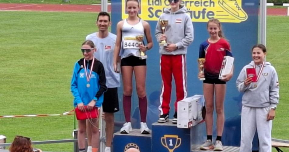 Podium des Schullaufs