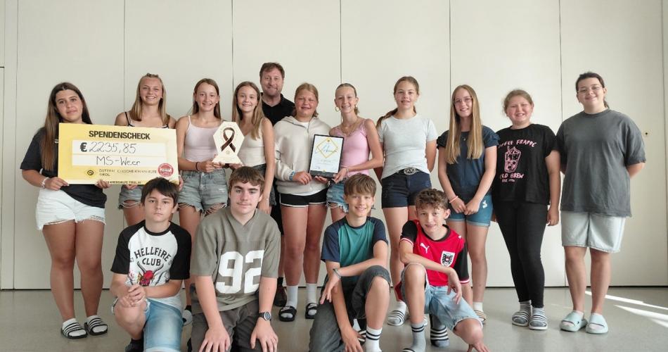 SchülerInnen der Spendenaktion